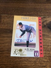 2000 Royal Rookies Elite 8 Top Prospect Barry Zito On Card Auto /2500