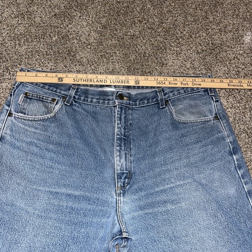 Carhartt B160 DST Relaxed Fit Straight Leg Denim Jeans 40x28.5 Mens - Picture 4 of 13