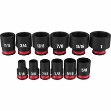 Milwaukee 49-66-7005 12PC SHOCKWAVE 3/8 Drive...