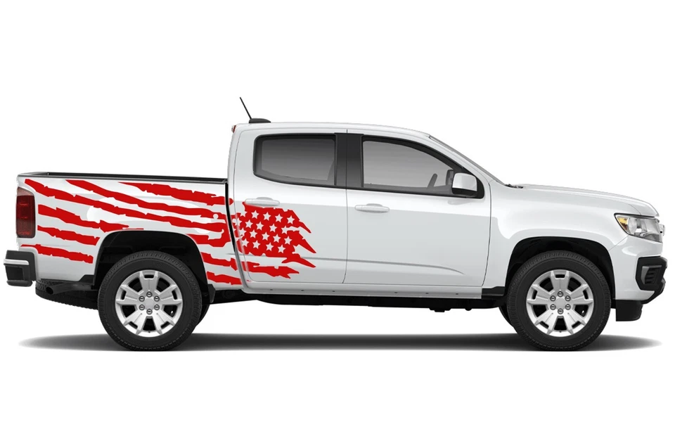 Bandera de Estados Unidos EE. UU. Calcomanías Gráficas Adhesivo para Chevrolet Colorado Kit 2015 - Presente Foto 4 de 4