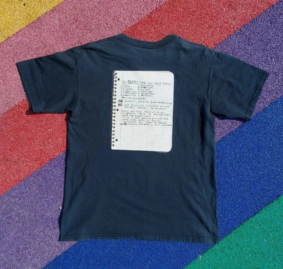 Vintage 2003 Nirvana Ghost Notebook Tour Tee Double-Sided T-Shirt