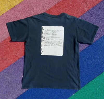 Vintage Y2K Nirvana Band 2003 Ghost Notebook Band Tee Double-Sided