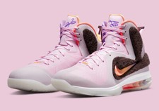 Nike Lebron 9 King of LA Mid Size 9 Mens Regal Pink Basketball DJ3908 600 New