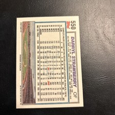 B52 1992 Topps #550 Darryl, Strawberry Los Angeles Dodgers
