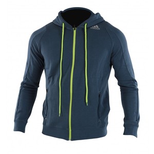 adidas Herren Zip Hoodie Train Kordelzug Kaputzenjacke Hoody adidas Herren Jacke Tech Wind Schwarz Gelb UVP 89,95