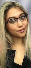New Mikli by Alain Mikli ML 0311 0002 56mm Black Semi-Rimless Eyeglasses Frame