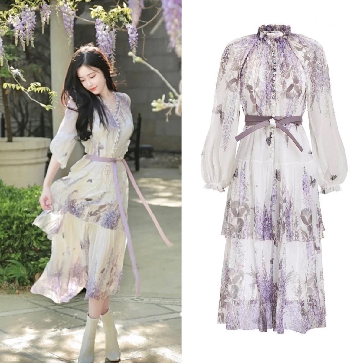 Zimmermann white top midi dress