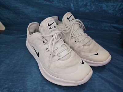 Nike Air Max Axis Trainers White Black Swoosh Size UK