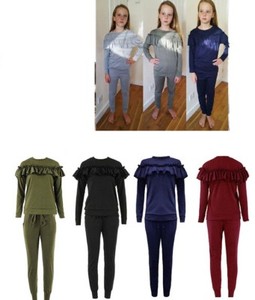 ruffle jogging suit