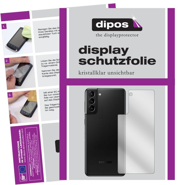 5X Schutzfolie FüR Samsung Galaxy S21 Plus RüCkseite Display Folie Klar-image
