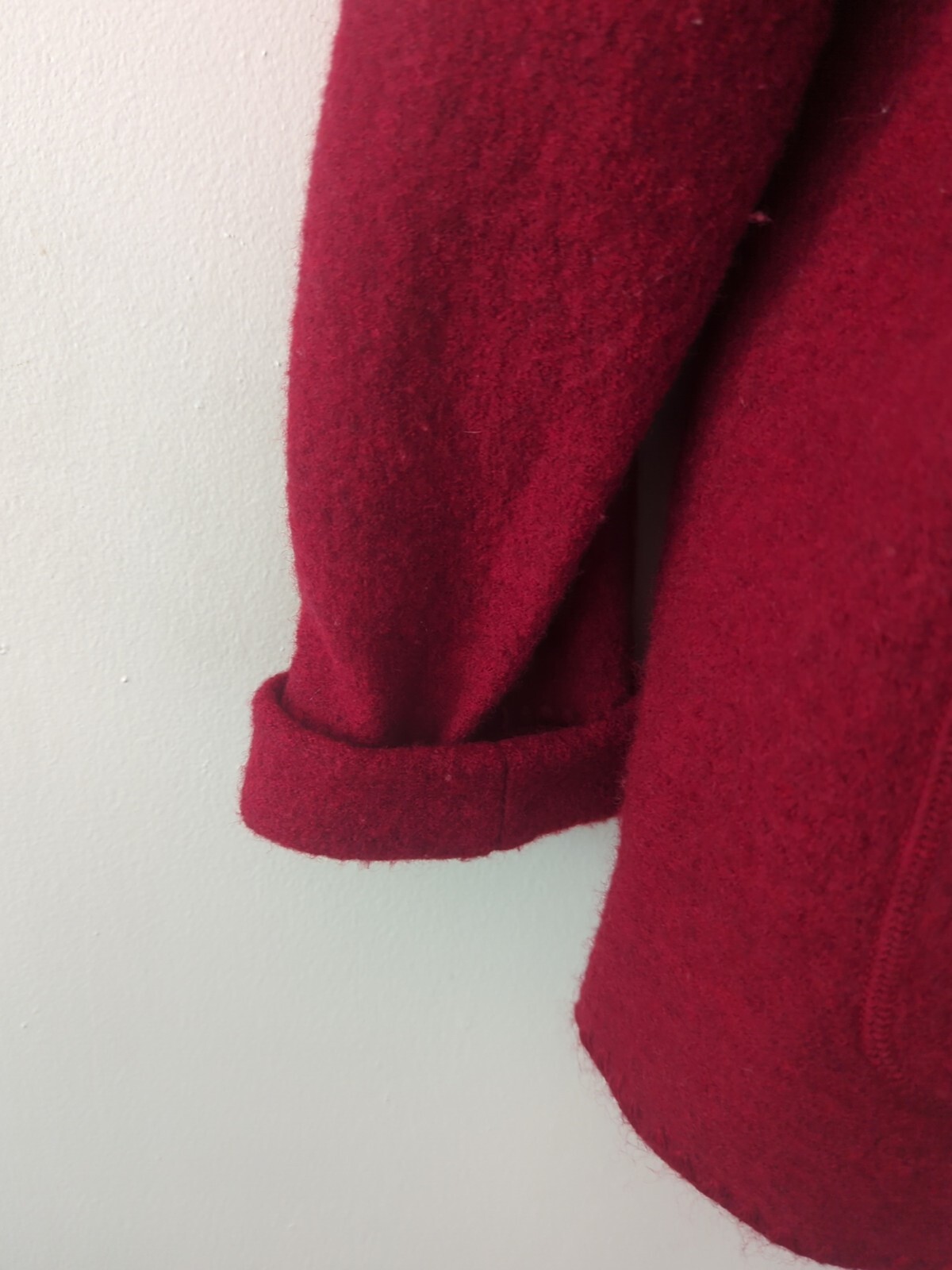 Ruby Rd Womens Jacket Size LargeRed Wool Patch Po… - image 3