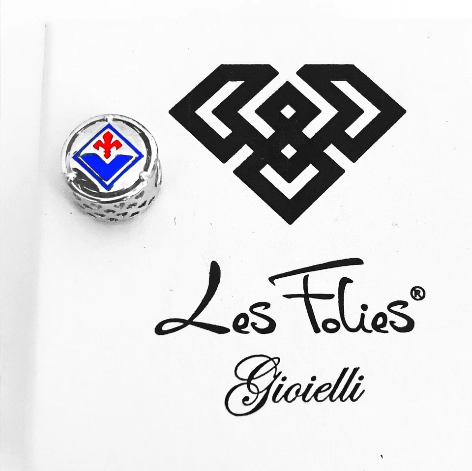 Charm Fiorentina Stemma Squadra Calcio argento 925 - Les Folies - Immagine 3 di 4