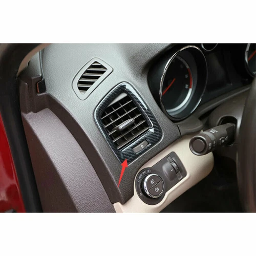 For Buick Regal 2009-2016 Carbon Fiber Pattern Side Air Outlet Vent Cover Trim - Picture 3 of 7