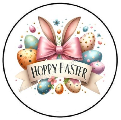 HOPPY EASTER ENVELOPE SEALS LABELS STICKERS PARTY FAVORS