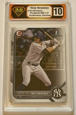 2022 Bowman Trey Sweeney 1st Bowman 3-D 10 FLAWLESS #BP-137 Yankees Prospect
