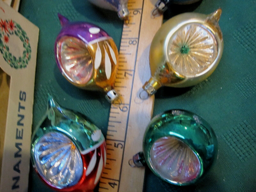 VTG 12 BEAUTIFUL POLAND ORNAMENTS INDENT ROUND & POINTED ORIG CHRISTMAS TREE BOX - Picture 17 of 24