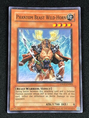 Yu-Gi-Oh! - Phantom Beast Wild-Horn (GX02-EN002) - GX Tag Force - Edición Promocional - Super Rare