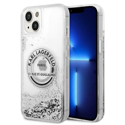 Karl Lagerfeld Hard Case Liquid Glitter RSG Apple iPhone 14 Plus Schutzhülle