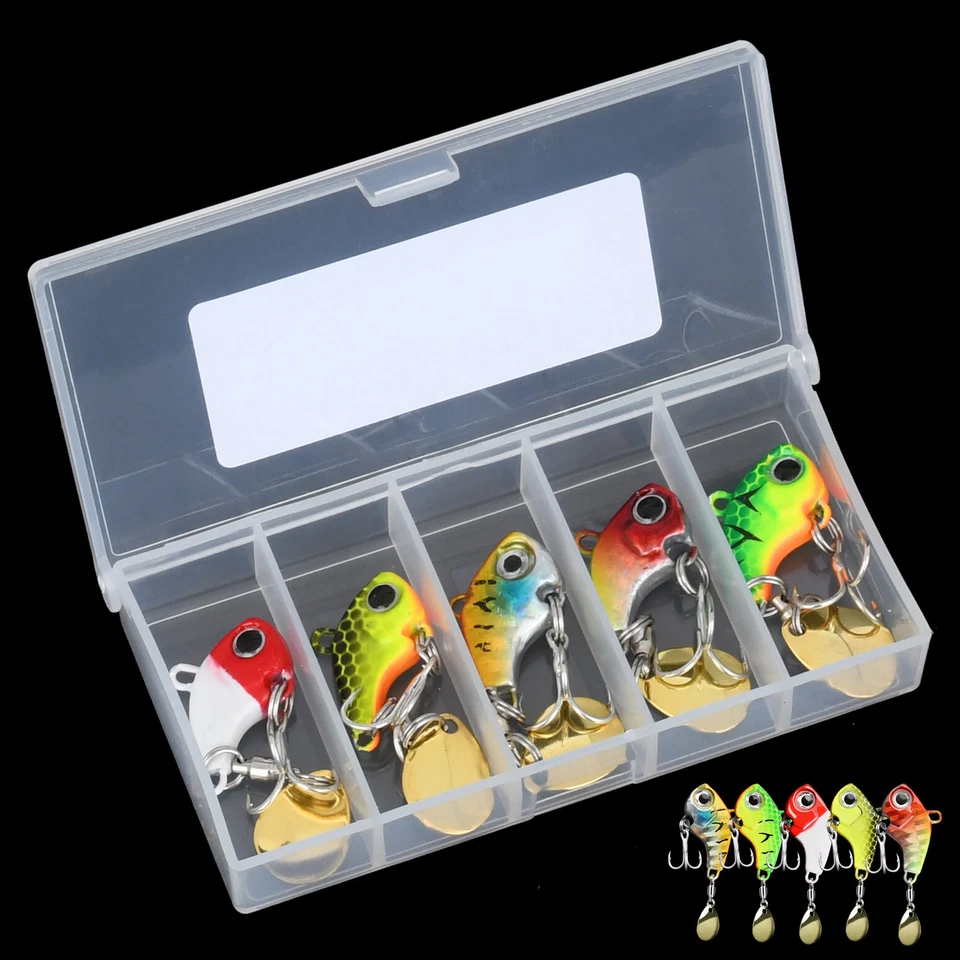 BERNHSTEIN Raubfisch Vibrationsköder Jig-Spinner 7 oder 14 Gramm, einzeln oder Set mit Box