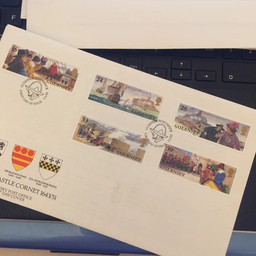 Guernsey Stamps 1993 350th Anniv Siege Castle Cornet First Day Cover Unaddressed