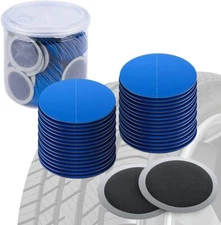 80PCS 58Mm Tire Repair Patch, Tire Patch Kit, Heavy Duty Tire Patches, round Tub