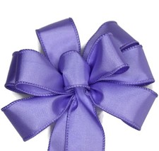 Small 5-6" Hand Made Lavender Purple Wreath Bow Spring Summer Easter Solid Plain