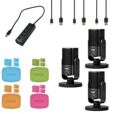3 Rode NT-USB Mini with USB Hub, Rode Colors and Cloth