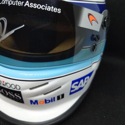 Mika Hakkinen 1/2 Scale Helmet Signed Mclaren,Mercedes 2001 Ltd to