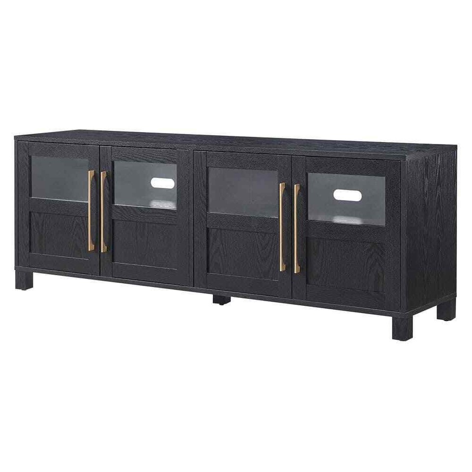 Holbrook Black Grain Rectangular TV Stand for TV's up to 75 in. eBay