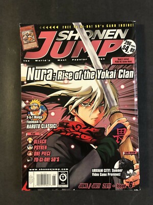 Shonen Jump June/July 2011 Nura - Rise of the Yoai Clan with card