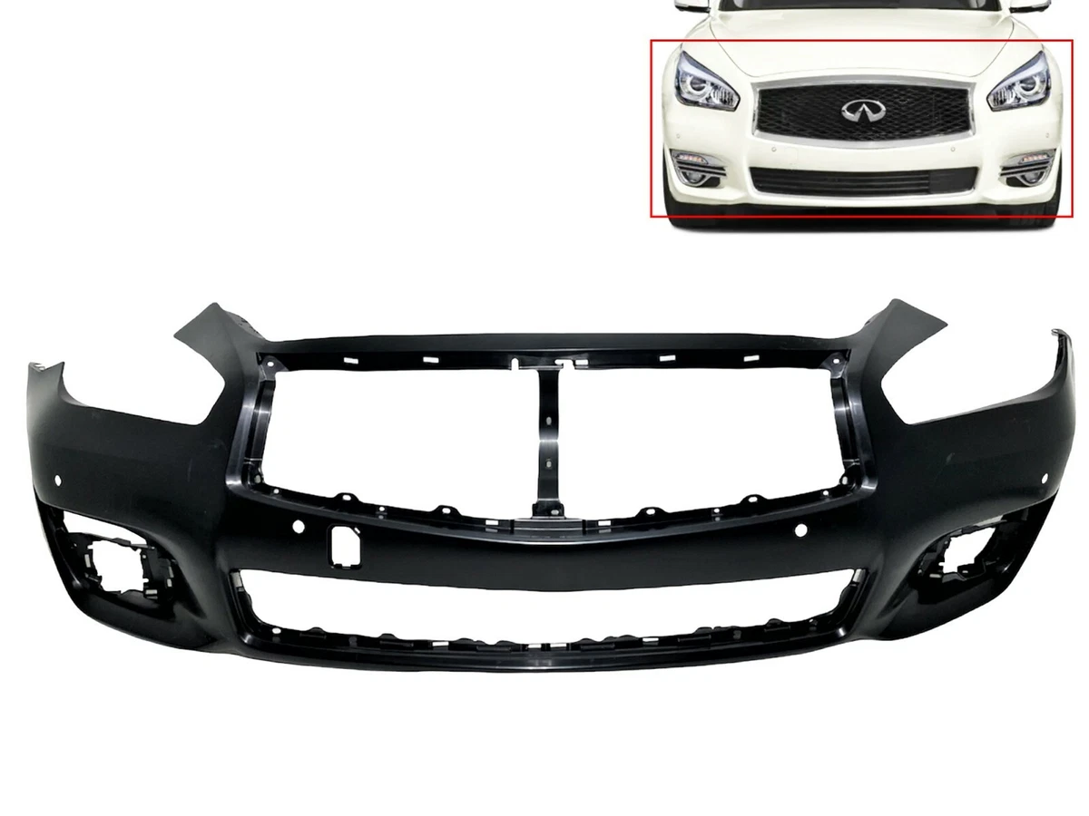 For 2015-2019 Infiniti Q70 Q70L Front Bumper Cover With Sensor 