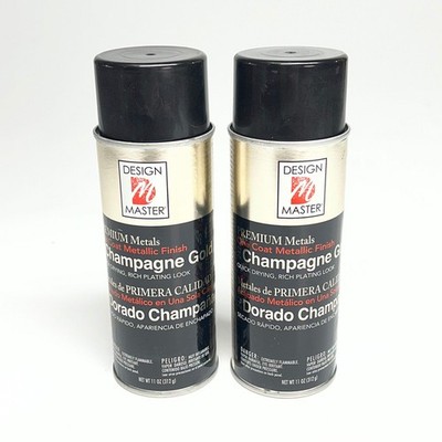 DESIGN MASTER (2 PACK) Premium Metals Metallic Finish 11oz Champagne Gold 242