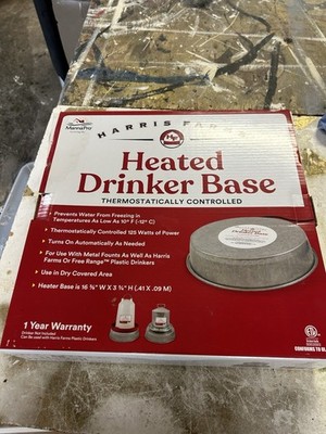 Manna Pro  | Chicken Waterer Heated Base | Harris Farms Heated Poultry Base