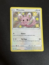Minccino SV093/SV122 Shining Fates Shiny Vault Shiny Holo Rare Pokemon Card