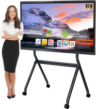 Smart Board,55" Smart Board for Classroom Office Home, 4K UHD Touch Screen Open