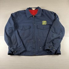 Vintage Denver Chore Coat Jacket Mens XL Quilted Lined Workwear 90s