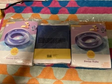 Lot of 3 Sun Squad 31" Inflatable Swimming Tube Pink Pool Float for Kids