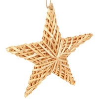 Weihnachtsdeko Rattan Sterne HäNgend Rustikal Boho Design, 3 StüCk