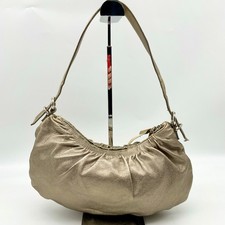 Miu Miu Handbag Hobo Shoulder bag Silver Leather Y2K Archive 31 Authentic