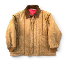 Vintage Walls Blizzard Jacket Mens Size 2XL Brown Canvas Work Coat 80s Distress