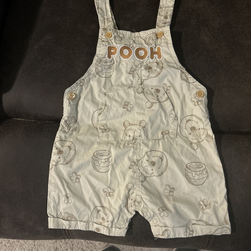 Disney Baby Winnie The Pooh Overall Shorts One Piece Size 24 Months