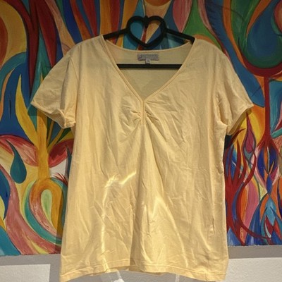 Authentic Clothing Company Damen T-Shirt Gr. XL Beige Kurzarm