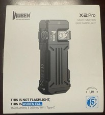 WUBEN X2 Pro Flashlight 1500 Lumen with RGB Black Version 