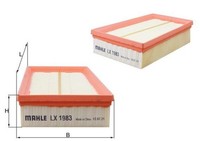 Mahle Luftfilter LX 1983 Passend FüR Nissan Renault