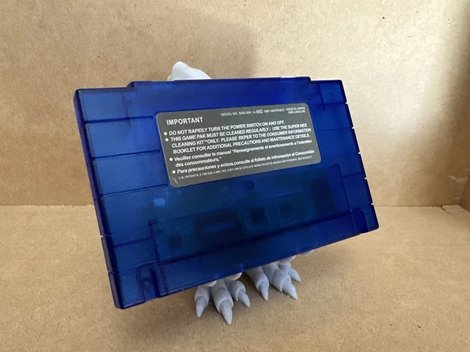 BS F-Zero Grand PRIX 2 SNES CLEAR BLUE CARTRIDGE - Image 3 of 3