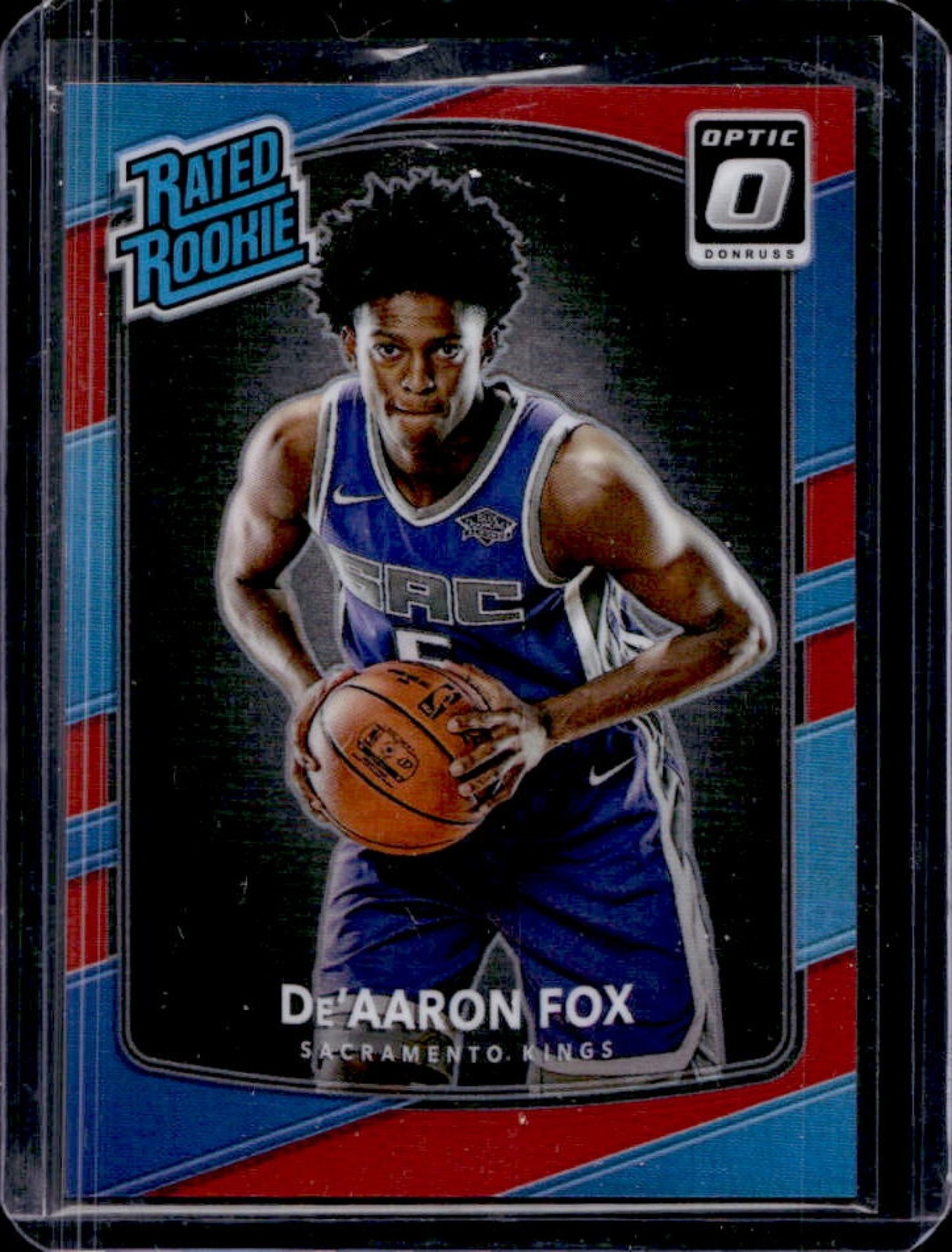 2017-18 Panini Donruss Optic De Aaron Fox Red Rookie RC #/99 Kings