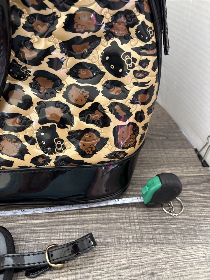 Loungefly Hello Kitty Sanrio Large DomeBag Leopard Embossed Patent Leather NEW!! - Image 2 of 4
