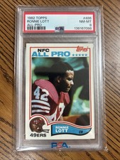 1982 Topps Ronnie Lott #486 - San Francisco 49ers - PSA 8 Rookie Card RC