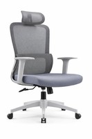 Ergonomischer BüRostuhl Mit NetzrüCken, KopfstüTze Und Armlehnen