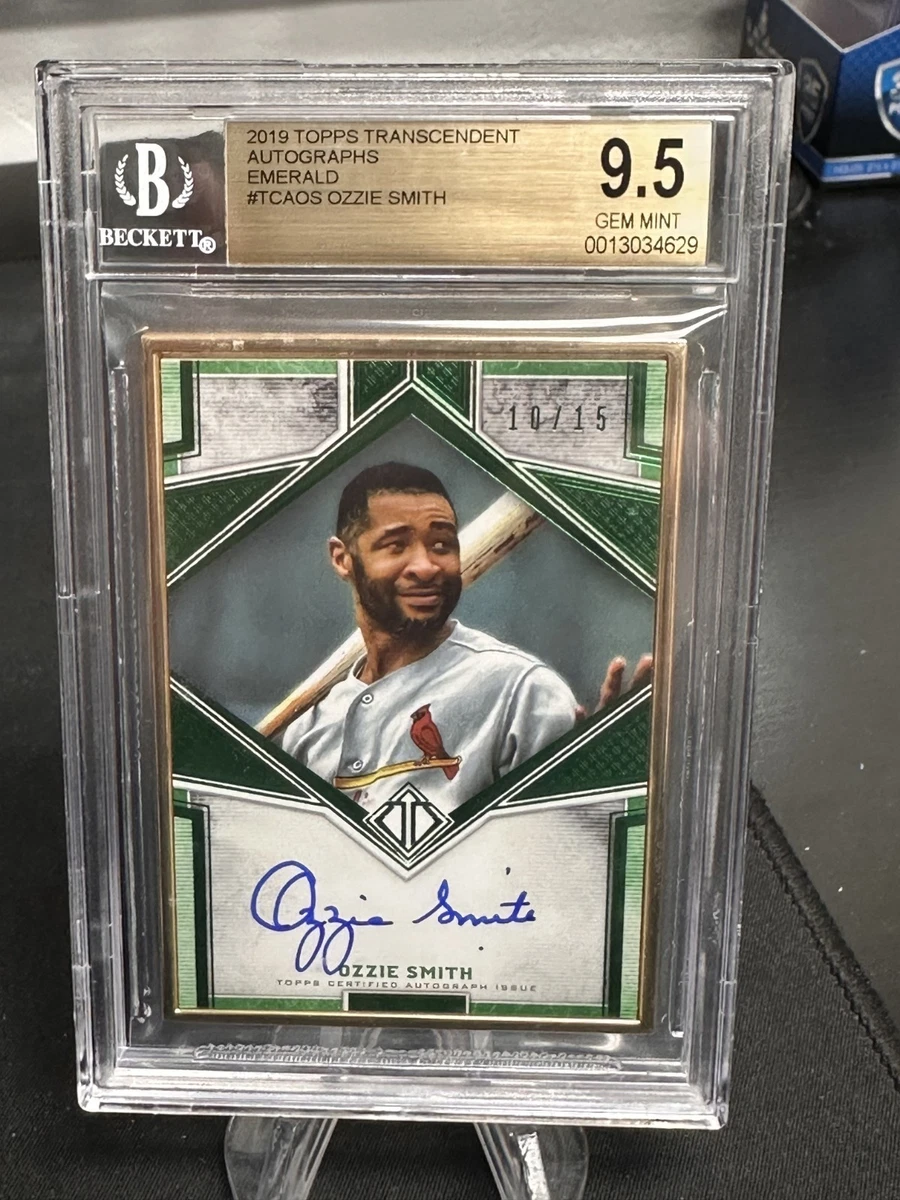Topps Ozzie Smith Baseball Original Autographed Sports Trading
